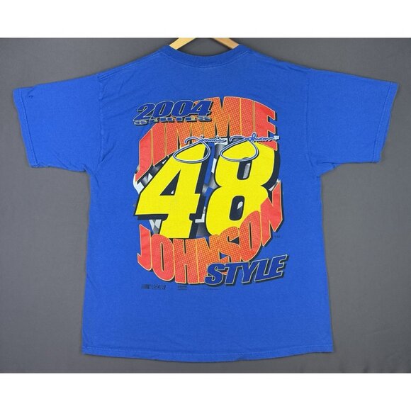 Vintage Y2K Nascar Jimmie Johnson Hendrick Nextel Car Racing Chevy XL Tee Rare - Picture 2 of 14